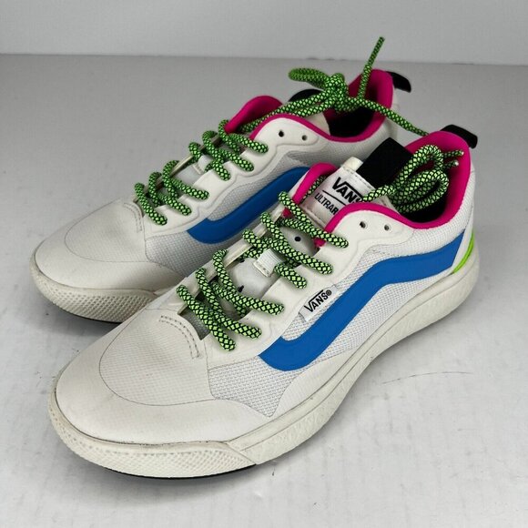 Vans Shoes - Vans Unisex 721356 Exo Neon White Blue Ultra Range Size M4.5 W6 Running Shoes